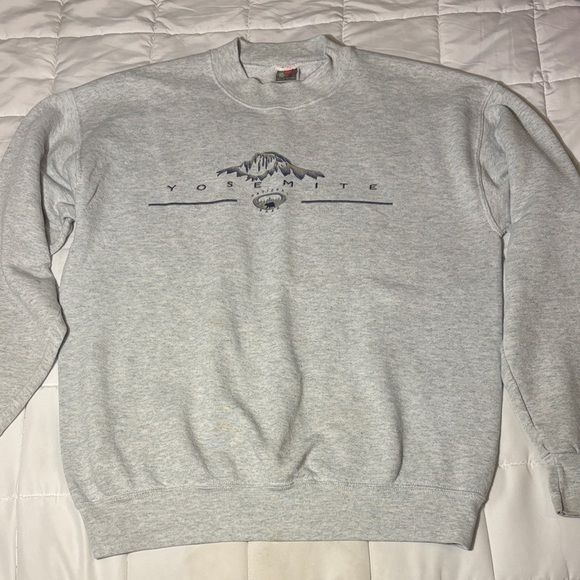 Gray Yosemite Crewneck Sweatshirt - Picture 1 of 10